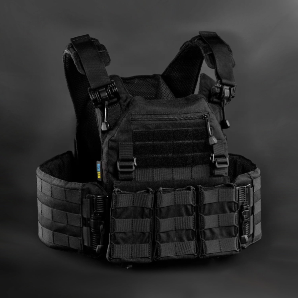 Бронежилет UT4 4 клас Чорний (Black) UKRTAC
