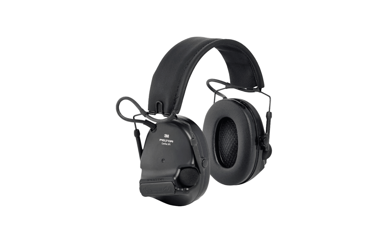 Tactical active vertical headphones 3M™ PELTOR™ ComTac XPI (MT20H682FB-02 SV)  without audio output and microphone (Black) UKRTAC